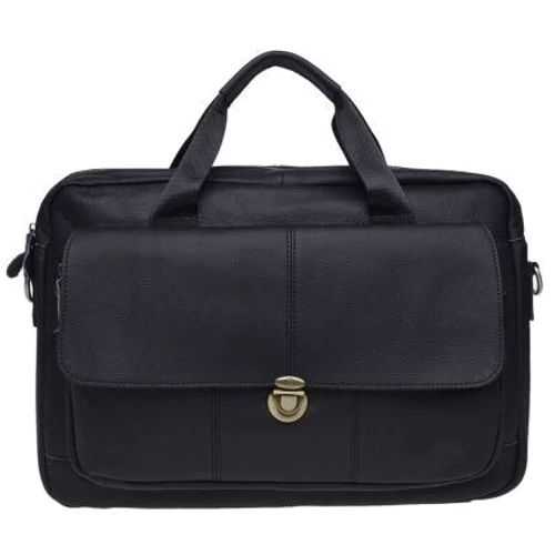 Мужская сумка мессенджер Keizer черная (K11125-black): Тип ручки Со съемным ремнем, Плечевой ремень, С двумя ручками, Короткая ручка
