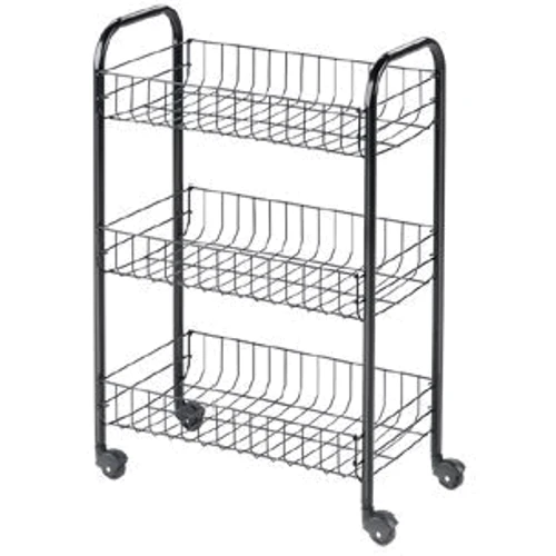 Етажерка Metaltex Siena 3 рівня 41х23х63 см чорна (340633 073)