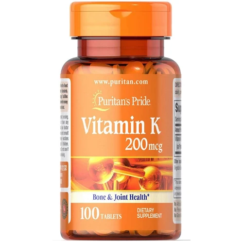 Puritan's pride Vitamin K 200 mcg Вітамін К 100 таблеток