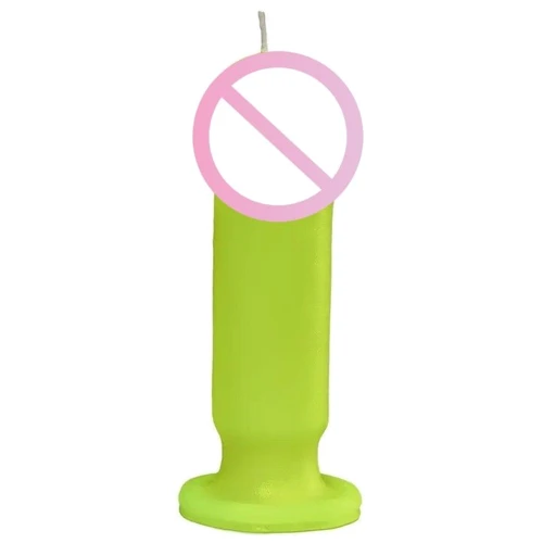 Свеча LOVE FLAME - Dildo S Yellow Fluor, CPS04-YELLOW