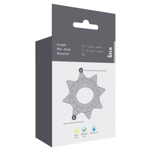 Набір ерекційних кілець Linx Tickler Set Textured Ring Smoke