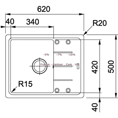 Franke Basis BFG 611-62 114.0565.090