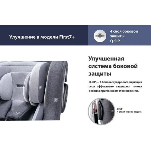 Автокрісло Daiichi First7 0-25 кг Grey (8809405851666) фото 17