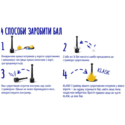 KLASK (Класки) для 2х гравців фото 6
