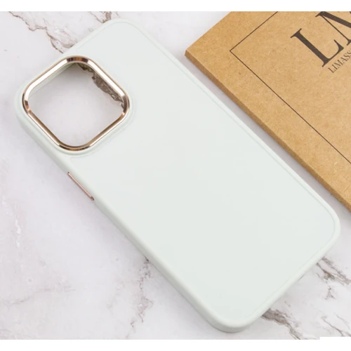 Чохол для iPhone Epik TPU Case Bonbon Metal Style White for iPhone 14 Pro: Тип чохла накладка на заднюю часть