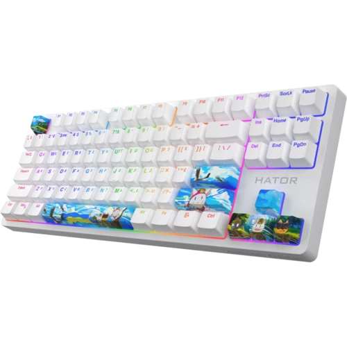 Клавиатура HATOR Rockfall 2 Mecha TKL Authentic Edition Fighting Cats (HTK-532): Интерфейс подключения USB