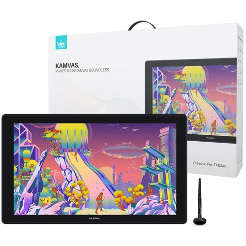 Графический планшет Huion Kamvas 24 Plus (GS2402) Black: Формат поверхности A4