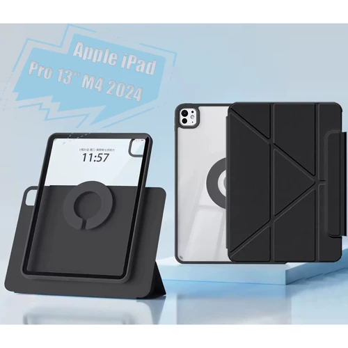 Аксесуар для iPad BeCover Ultra Slim Origami Flex з Pencil Mount Black for iPad Pro 13 2024 M4 (712978): Колір чорний