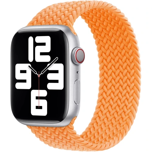 Аксесуар для Watch Apple Braided Solo Loop Bright Orange Size 3 (MQYL3) для Apple Watch 42/44/45/49mm: Сумісність Apple Watch 49mm, Apple Watch 44mm, Apple Watch 42mm, Apple Watch 45mm