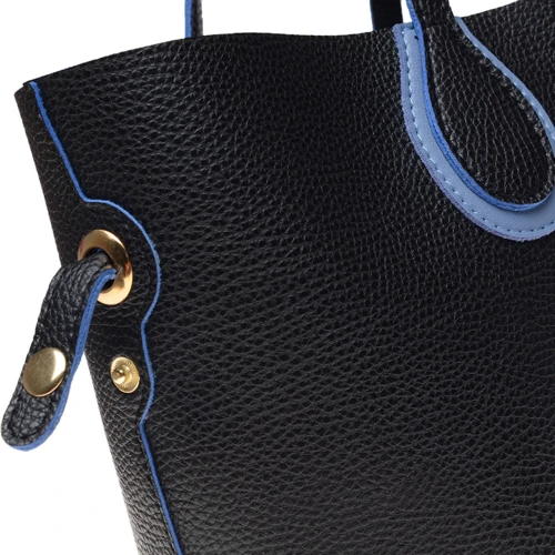 Женская сумка тоут Monsen черная (10869-black): Тип ручки С двумя ручками, Длинная ручка