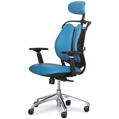 Офісне крісло Mealux Testa Duo Blue (Y-552 KBL Duo): Матеріал оббивки Экокожа
