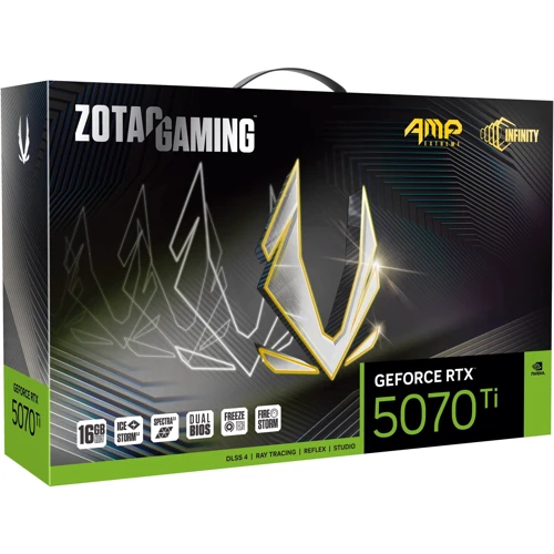 Видеокарта ZOTAC GAMING GeForce RTX 5070 Ti AMP Extreme INFINITY (ZT-B50710B-10P): Исполнение Четырехслотовое