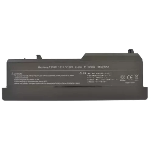 Батарея для ноутбука Dell T114C Vostro 1310 11.1V Black 6600mAh OEM