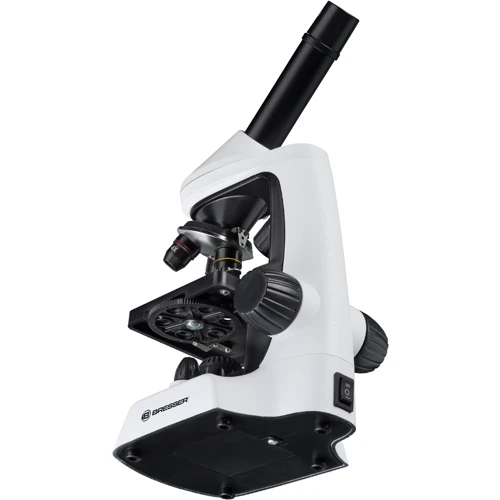 Мікроскоп Bresser Junior Biolux 40x-2000x: Особливості З підсвічуванням, Харчування від батарейок, З набором