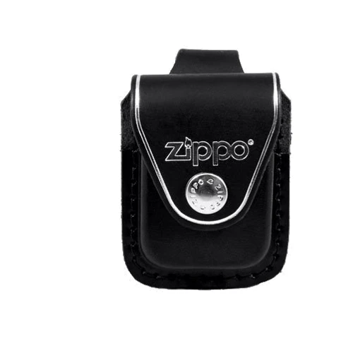 Чехол Zippo коричневий с петелькой на кнопке (LPLB)