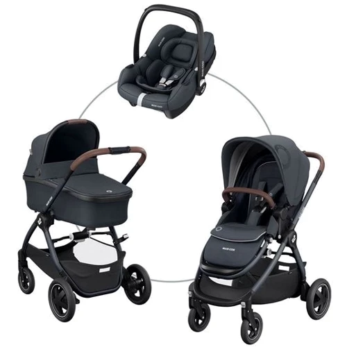 Коляска универсальная 3 в 1 Maxi-Cosi Adorra2 Essential Graphite (1932750300)