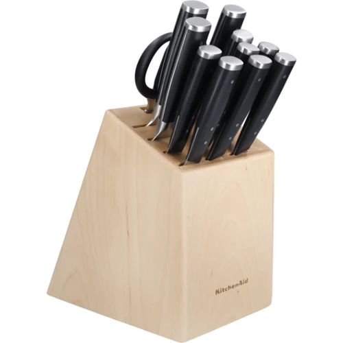 Набор кухонных ножей KitchenAid Coreline с подставкой 11 предметов и точило (KAG12STSNBXOBQ)