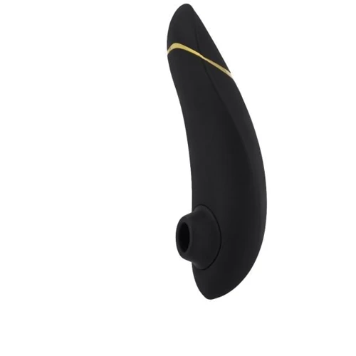 Womanizer Premium Вакуумный стимулятор, 15.5x5 см, черный с золотым