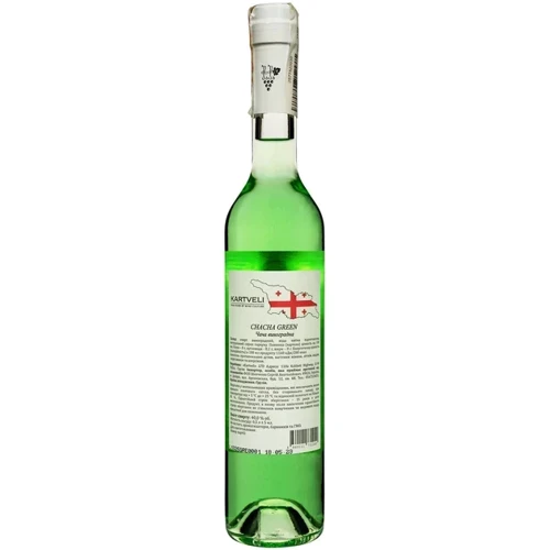 Чача Kartveli виноградная Chacha Green 40% 0.5 л (FSH_4860111731240): Объем, л 0.5