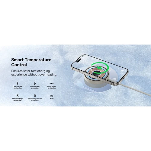 Зарядное устройство Baseus Wireless Charging Magnetic Mini4 Stand Qi2 15W Titanium Gold (P10273300G21-00) for Apple iPhone 16 I 15 I 14 I 13 I 12 series фото 12