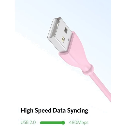 Кабель T-PHOX USB Cable to USB-C Kitty 1m Pink (T-C817 Pink) фото 6