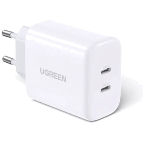 Зарядное устройство Ugreen Wall Charger 2xUSB-C CD243 40W White (10343)