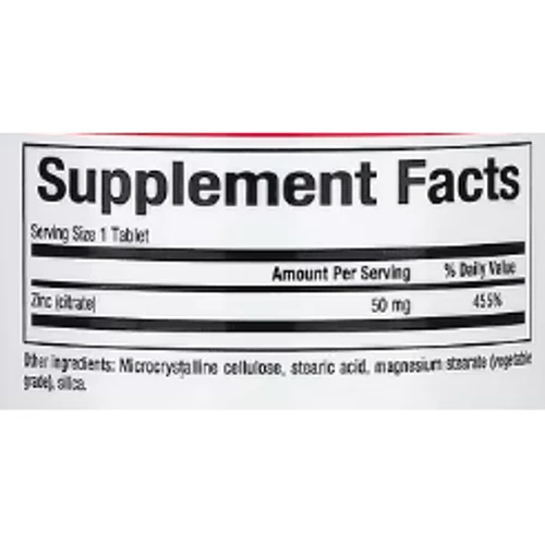 Natural Factors Zinc Citrate Цитрат цинку 50 мг 90 таблеток: Тип Цинк