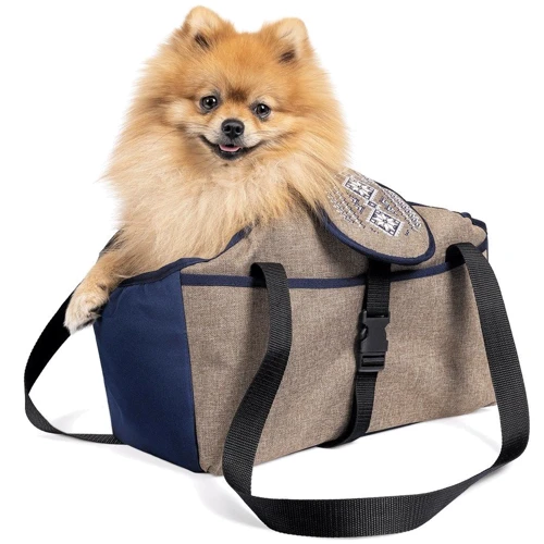 Сумка-переноска для собак и котов Pet Fashion LINEN 38х32х22 см (4823082432721) фото 6