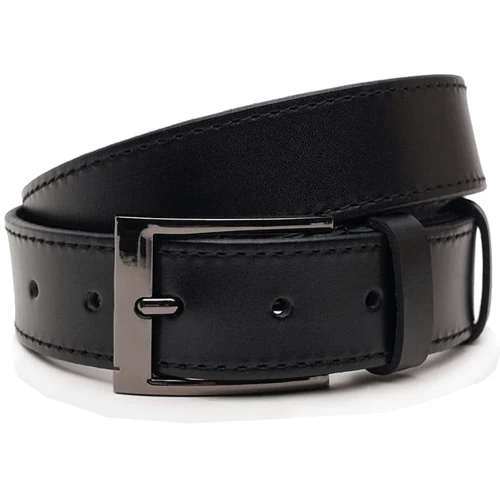 Мужской ремень Borsa Leather черный (V1125FX09-black)