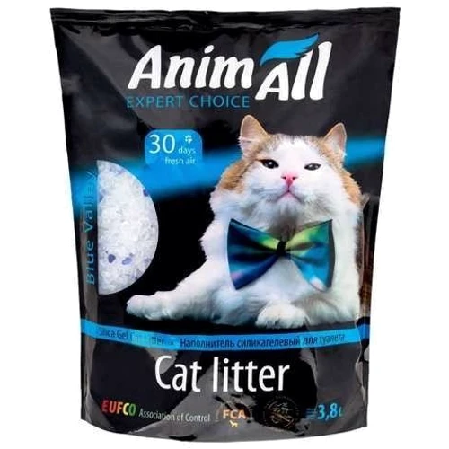 Наповнювач для котячого туалету AnimAll Синя долина Силікагелевий 1.6 кг (3.8 л).