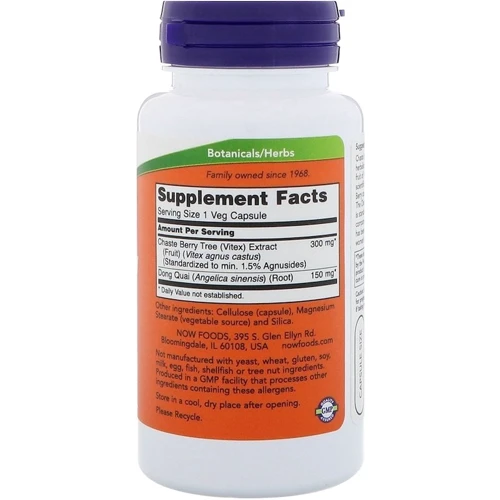 NOW Foods Chaste Berry Vitex 300 mg 90 caps (Донг Квай и Авраамово дерево)