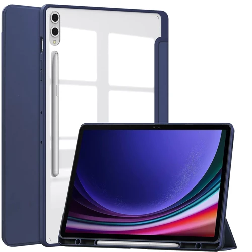 Аксесуар для планшетних ПК BeCover Case Book Soft Edge з Pencil Mount Deep Blue для Samsung X810 Galaxy Tab S9 Plus / S9 FE Plus SM-X610/SM-X616B (710405): Колір синій