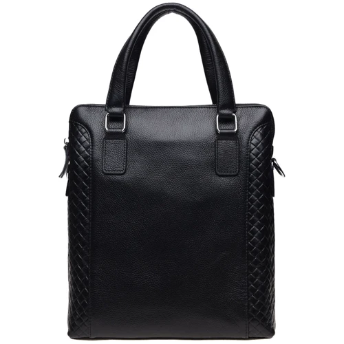 Мужская сумка через плечо Borsa Leather черная (k19117-2-black): Пол Мужской