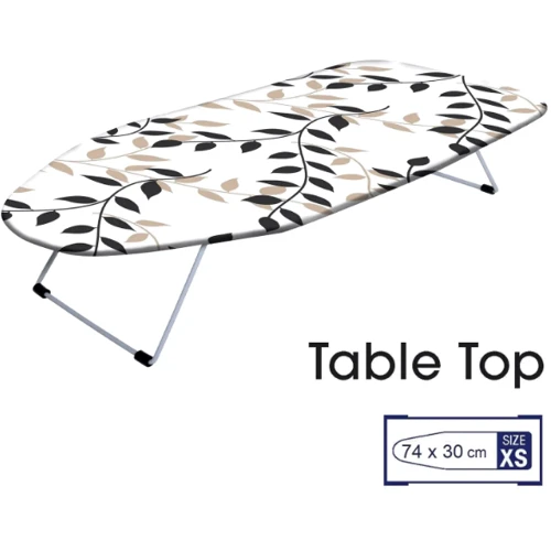 Прасувальна дошка Casa Si Table Top White/Black Leaves 73x30 см (CS95159P168): Основа стільниці с металлической сеткой