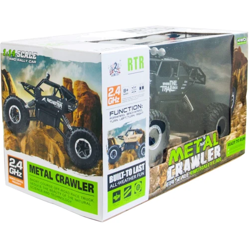 Автомобиль Off-Road Crawler на р/у – Where The Trail Ends (матов.черн., аккум.7.2V, мет.корпус,1:14) (SL-121RHMBl): Привод Полный