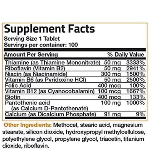 Puritan's Pride Vitamin B-6 (Pyridoxine Hydrochloride) 100 mg-100 Tablets: Тип Витамин B
