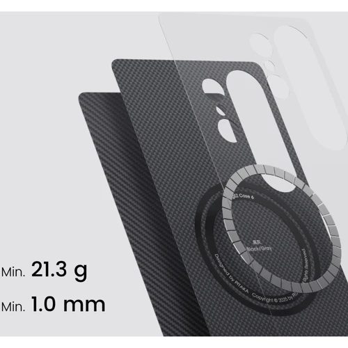 Чехол для телефонов Pitaka Classic Ultra-Slim Case 600D Black/Grey (KS2501S) for Samsung S936 Galaxy S25 Plus: Тип накладка на заднюю часть