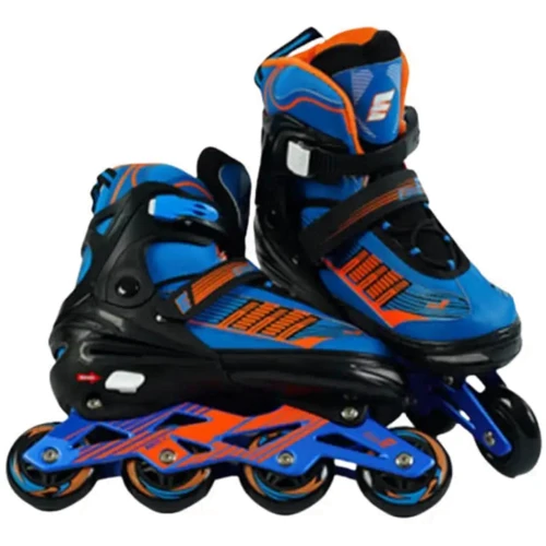 Роликовые коньки Best Roller колеса PU 02040-L (39-42) Синие: Расположение колес in-line