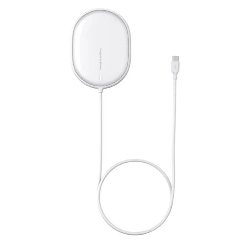 Зарядное устройство Baseus Wireless Charger MagSafe Light Magnetic 15W White (WXQJ-02) for iPhone 16 I 15 I 14 I 13 I 12 series фото 5