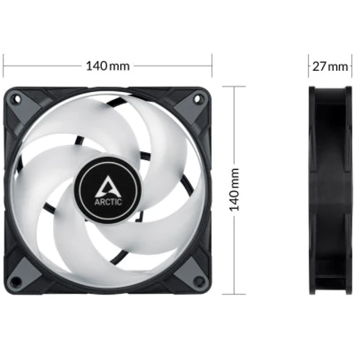 Кулер Arctic P14 PWM PST A-RGB (3-fan pack) (ACFAN00257A): Тип вентилятор