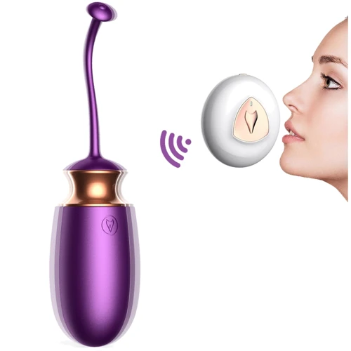 Виброяйцо с подогревом BOSS FoxShow Love Egg Purple
