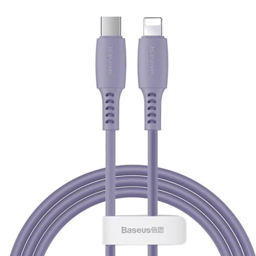 Кабель Baseus Cable USB-C to Lightning Colorful 18W 1.2m Purple (CATLDC-05)