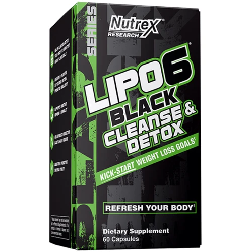 Жиросжигатель Nutrex Lipo-6 Black Cleanse Detox 60 caps / 30 servings