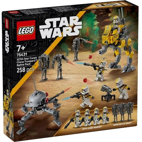 Конструктор LEGO Star Wars Боевой отряд бойцов-клонов 327-го галактического корпуса (75431): Количество деталей, шт. 258