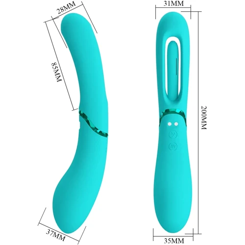 Вібромасажер для стимуляції точки G LYBAILE Pretty Love ROMANCE Lexie Light green (MC63-1)