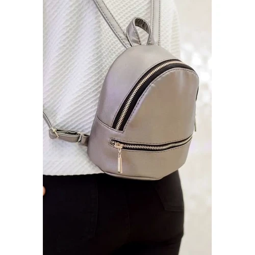Женский рюкзак Sambag Liubava miniSG silver dark серебристый (17115004): Пол Женский