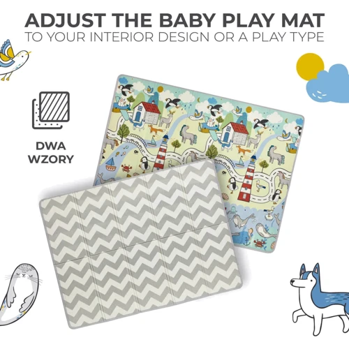 Двосторонній килимок Kinderkraft Matty 2 (KPMATT200000000): Тип развивающий коврик