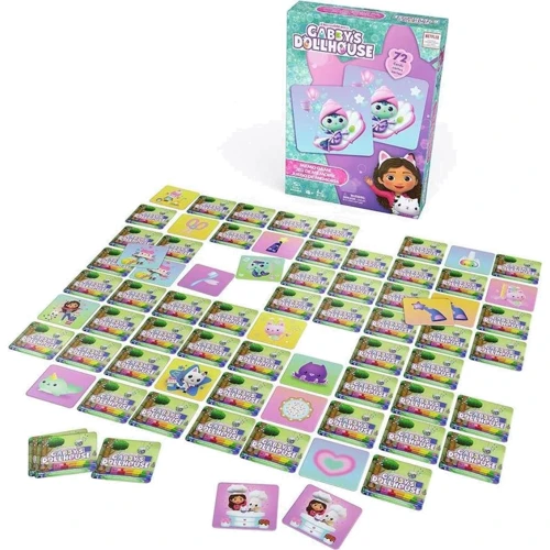 Настольная игра Spin Master Мемори Кукольный домик Габби 72 карточки (SM38465/6068353): Возраст от 3-х лет
