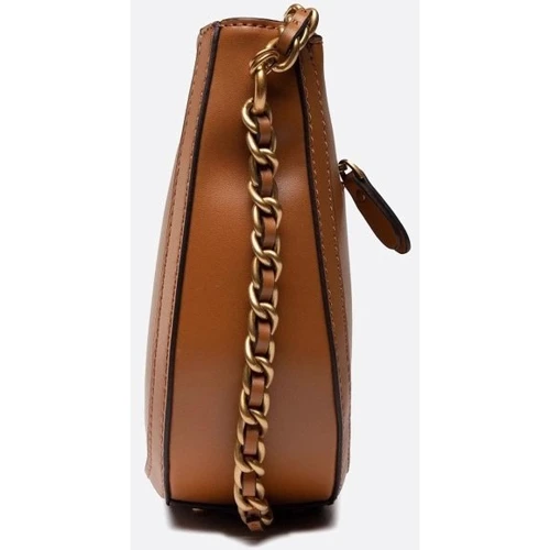 Женская сумка хобо GUESS ABEY HOBO коньячная (HWVB8558020-COG): Застежка Молния