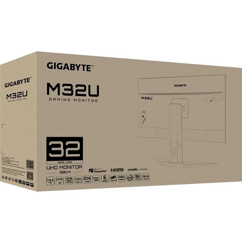 Монітор GIGABYTE M32U Gaming Monitor: Кут огляду, гор / верт 178/178